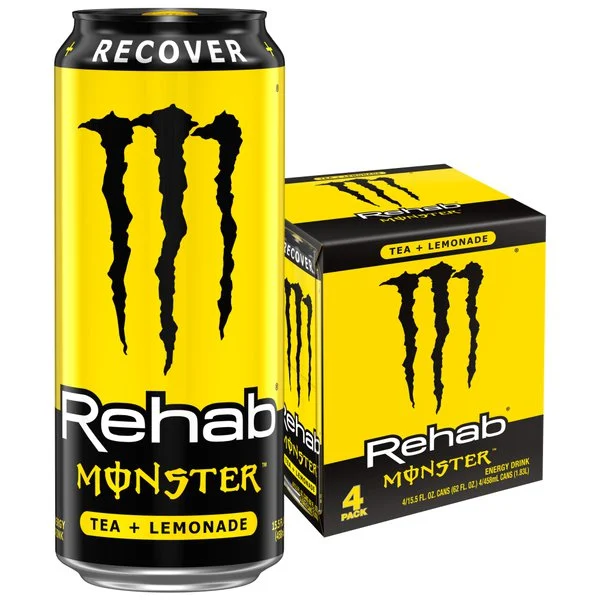 Monster Energy Rehab Lemonade 500ml, Monster 500ml wholesale, Monster energy drink 500ML